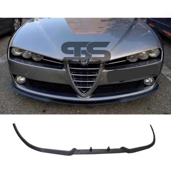 Alfa Romeo 156 Cupra R Uyumlu Ön Lip Mat Siyah Ön Tampon Lip ürün görseli 1