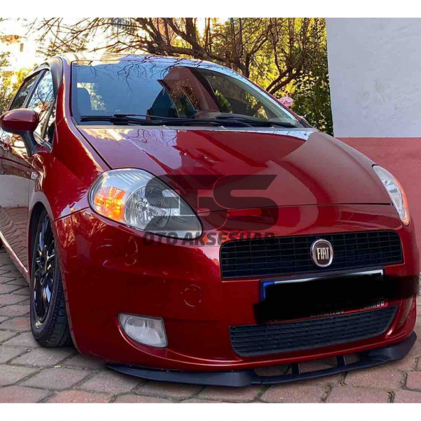 Fiat Punto Cupra R Uyumlu Ön Lip Mat Siyah Ön Tampon Lip ürün görseli 1