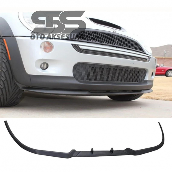 Mini Cooper Cupra R Uyumlu Ön Lip Mat Siyah Ön Tampon Lip ürün görseli 1