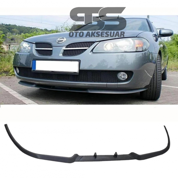 Nissan Almera Cupra R Uyumlu Ön Lip Mat Siyah Ön Tampon Lip ürün görseli 1
