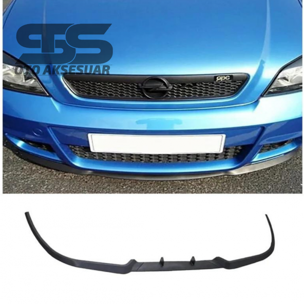 Opel Astra G Cupra R Uyumlu Ön Lip Mat Siyah Ön Tampon Lip ürün görseli 1