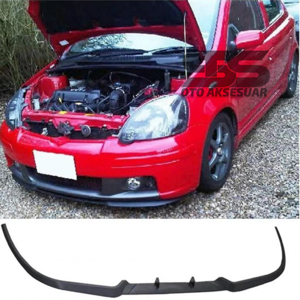 Toyota Yaris Cupra R Uyumlu Ön Lip Mat Siyah Ön Tampon Lip ürün görseli 1