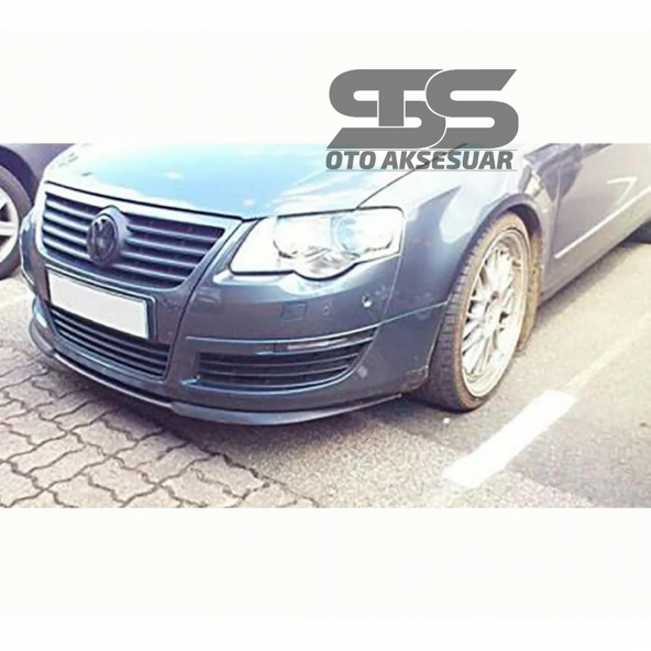 Vw Passat B6 Cupra R Uyumlu Ön Lip Mat Siyah Ön Tampon Lip ürün görseli 1