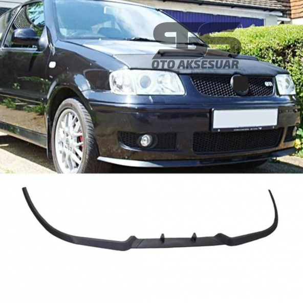 Vw Polo Mk3 Cupra R Uyumlu Ön Lip Mat Siyah Ön Tampon Lip ürün görseli 1