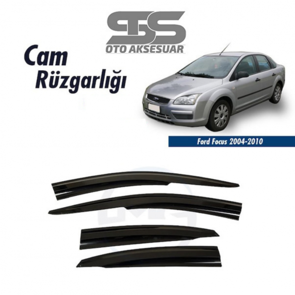 Cam Rüzgarlığı Ford Focus 2 2004-2010 Sedan Mügen Tip Piano Black ürün görseli 1