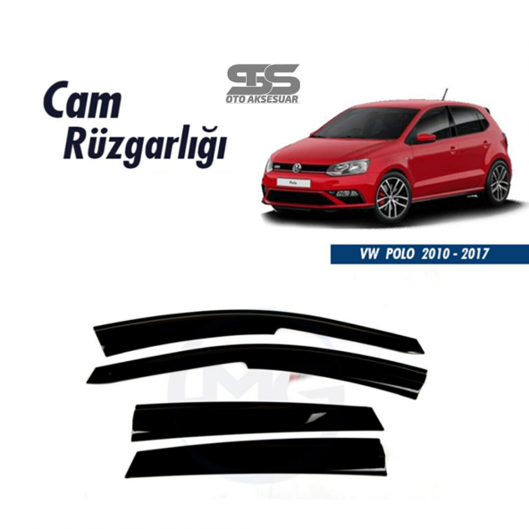 Cam Rüzgarlığı Volkswagen Polo 2010-2017 Mügen Tip Piano Black ürün görseli 1