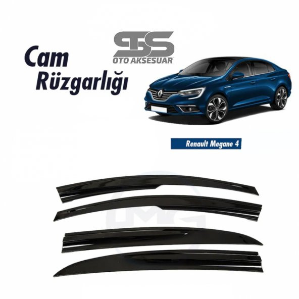 Cam Rüzgarlığı Renault Megane 4 Mügen Tip Piano Black ürün görseli 1