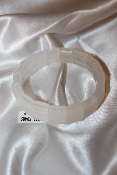 Kristal Quarts Doğal Taş Bileklik Hand Made El İşi ürün görseli 1