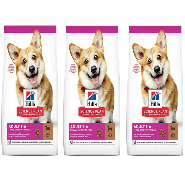 Hills Small Mini Kuzulu Yetişkin Köpek Maması 1,5 Kg 3 Adet ürün görseli 1