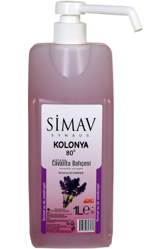SİMAV Termal Sulu Lavanta Kolonyası Spreyli - 1 Lt ürün görseli 1