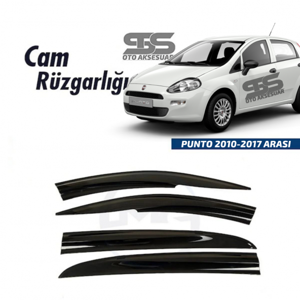 Cam Rüzgarlığı Fiat PUNTO 2010–2017 Arası Mügen Tip Piano Black ürün görseli 1