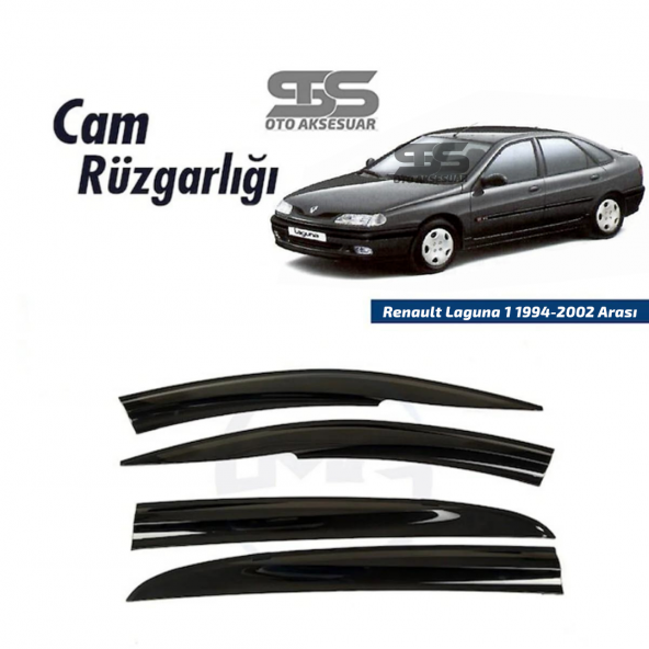 Cam Rüzgarlığı Renault Laguna 1 1994-2002 Arası Mügen Tip Piano Black ürün görseli 1