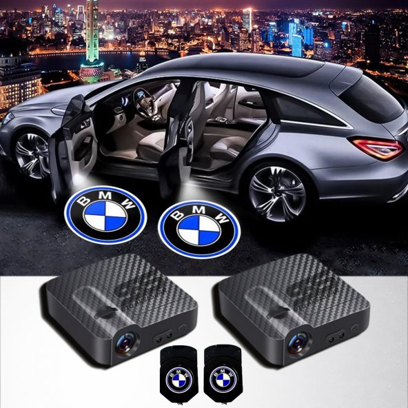 Bmw Kapı Altı Logo Araç İçi Pilli 2 Adet ürün görseli 1