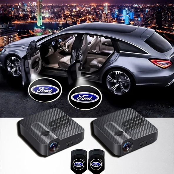 Ford Kapı Altı Logo Araç İçi Pilli 2 Adet ürün görseli 1