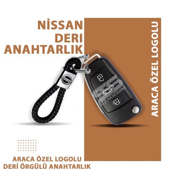 Nissan Gerçek Deri Örgü Anahtarlık ürün görseli 1