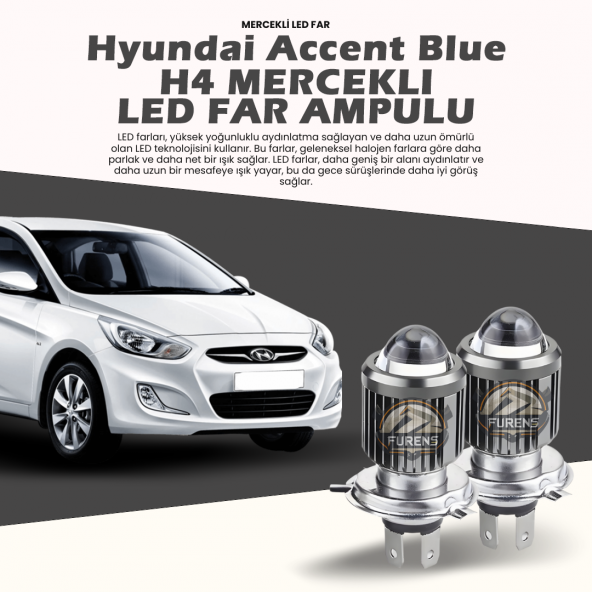 Hyundai Accent Blue Mercek Led Xenon Uzun - Kısa Çift Renk ürün görseli 1