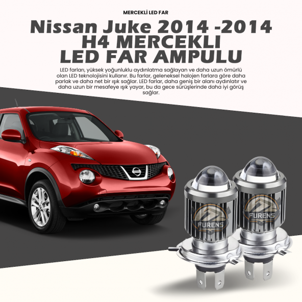 Nissan Juke (2010-2014) Makyajsız Kasa Mercek Led Xenon Uzun - Kısa Çift Renk ürün görseli 1