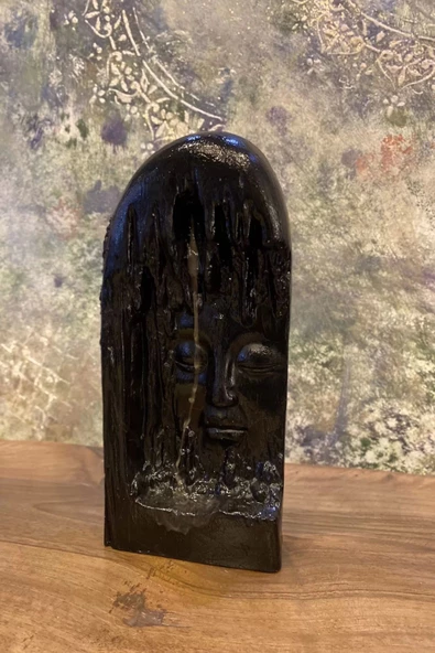 Geri Akış Tütsülük Siyah Buda Budha Surat - Resim 2