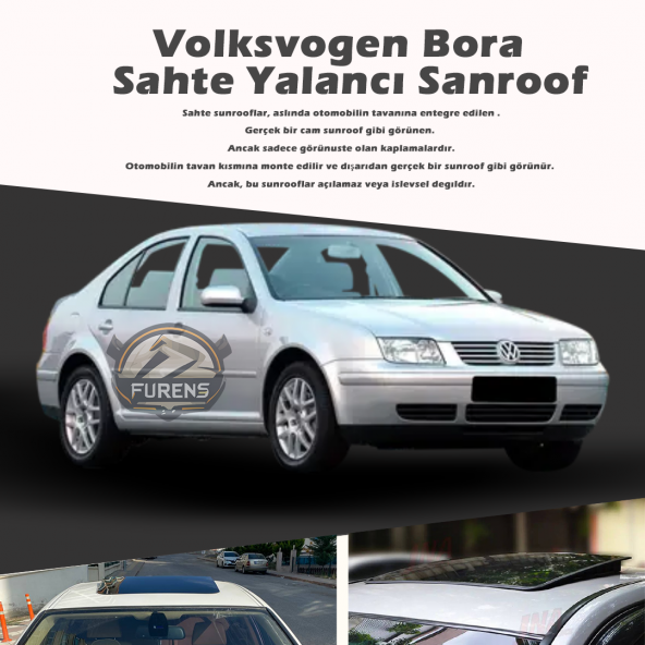 Wv Bora Parlak Siyah Yalancı Çakma Sahte Sunroof ürün görseli 1