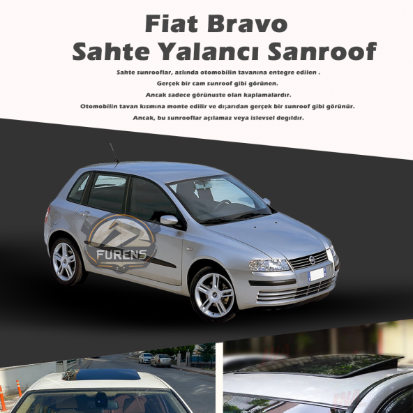 Fiat Bravo Siyah Yalancı Çakma Sahte Sunroof ürün görseli 1