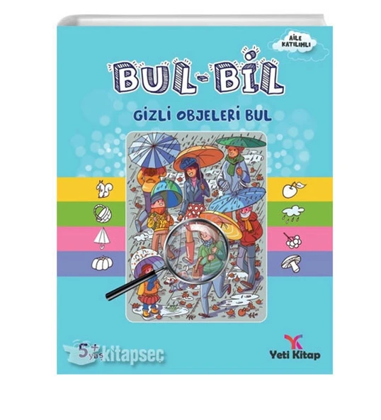 BUL BİL GİZLİ OBJELERİ BUL 5+YAŞ  YETİ KİTAP ürün görseli 1