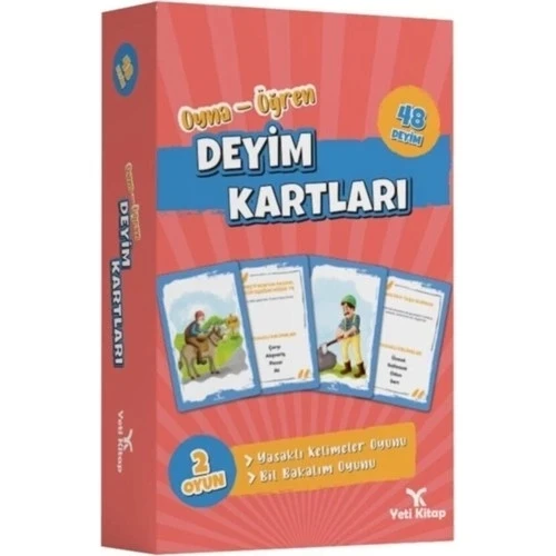 DEYİM KARTLARI  OYNA ÖĞREN  YETİ KİTAP ürün görseli 1