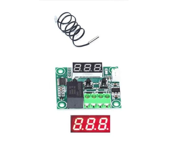 W1209 Termostat Dijital Röleli - Sıcaklık Kontrol Kartı ürün görseli 1