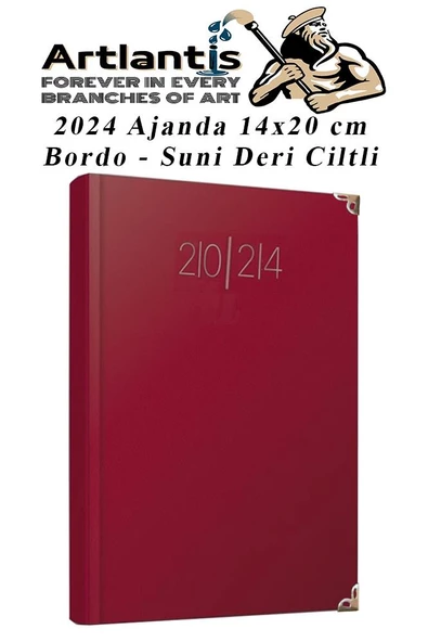 2024 Ajanda 14X20 cm Çizgili 1 Adet Günlük Planlayıcı Suni Deri Ciltli Ajanda 2024 Ofis Okul Büro ürün görseli 1