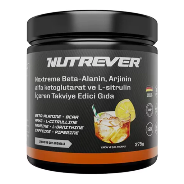 Nutrever Noxtreme 375 gr Pre-Workout Tea & Limon Aromalı ürün görseli 1