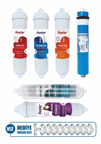 Master 10 Aşamalı Master Memb. Su Arıtma Cihazı Filtre Seti ürün görseli 1