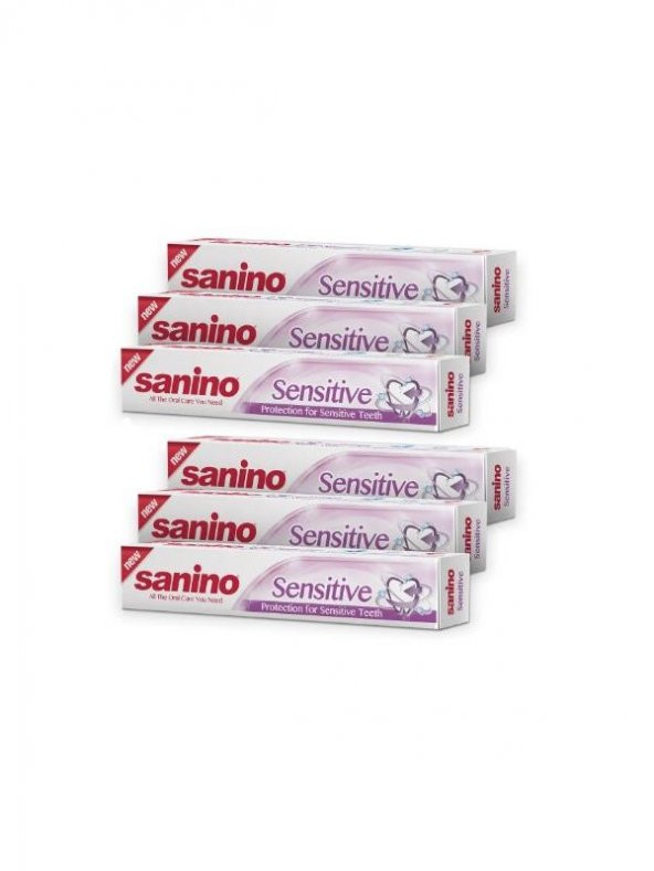 SANİNO SENSITIVE DİŞ MACUNU 75 ML 6LI PAKET ürün görseli 1