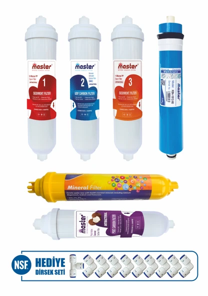 Master 14 Aşamalı Master Memb. Multimineralli Filtre Seti ürün görseli 1
