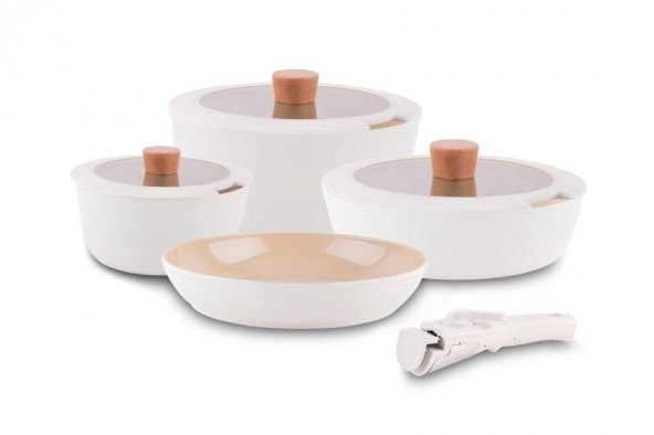 Arow Arlo Döküm 7 Prç Tencere Seti DC1.TR-4263 - Resim 2