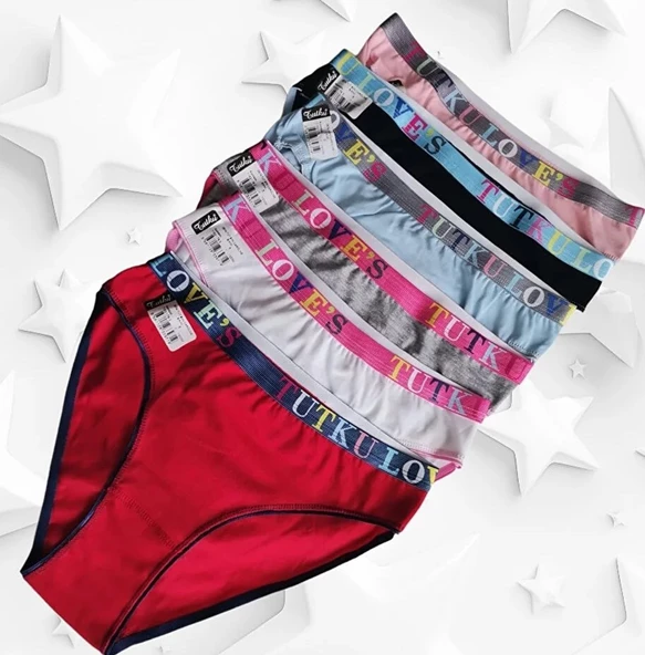 Tutku 12 'li Bayan Carolıne Bikini Külot Kombin ürün görseli 1