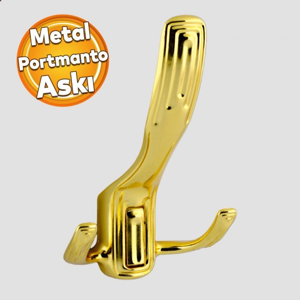 Metal Portmanto Vestiyer Duvar Dolap Elbise Askısı Mat Gold Mobilya Kapı Askılığı Aparatı Askı ürün görseli 1