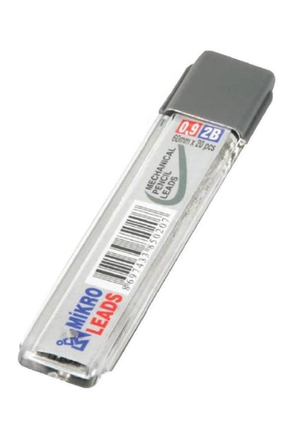 Kalem Ucu 2B 0,9 mm 1 Adet Mekanik Uçlu Otomatik Kurşun Kalem Ucu 2B 60mm x 0,9mm Siyah Uç Kısa ürün görseli 1