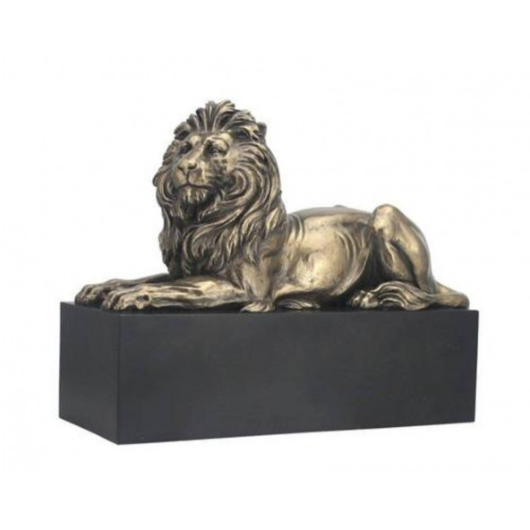 VERONESE BİBLOLAR-Wise Hayvanlar Alemi-WISE KAİDE ÜZERİNDE UZANAN ASLAN-22x9x17 CM-JWU76538A4 ürün görseli 1