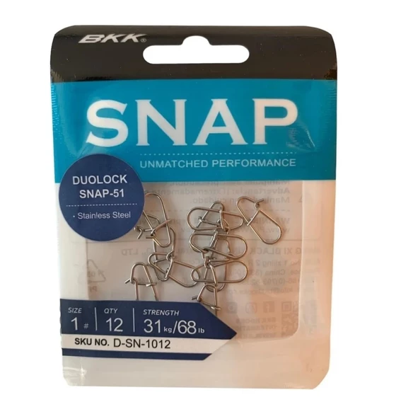 BKK Duolock Snap-51 Yapay Yem Klipsi (12'li Paket) ürün görseli 1