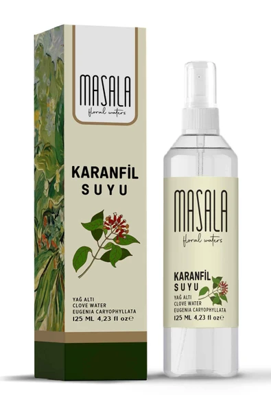 Masala Saf Karanfil Suyu 125 ml 100 Doğal Yağlı Hidrosol - Tonik Clove Floral Water Hydrosol Tonic ürün görseli 1