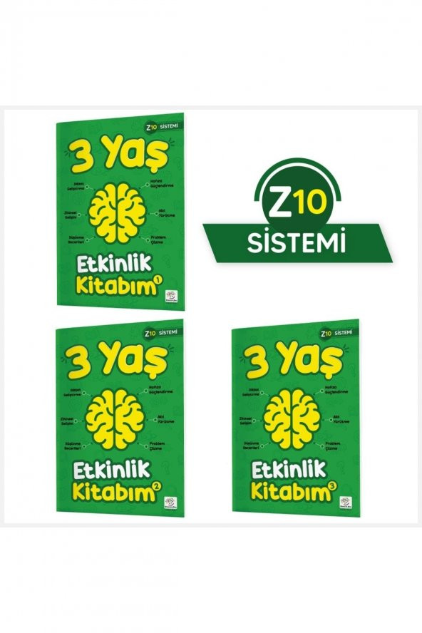 3 Yaş Etkinlik Kitabım Seti (z10 Sistemi) ürün görseli 1