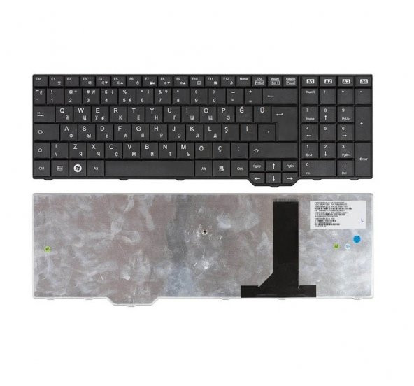 Fujitsu V080330AK2 V080305BK2 V080329DK4  Notebook Klavye TR erk-fs206tr-368201 ürün görseli 1