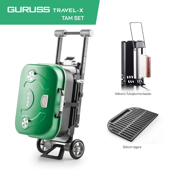 Travel-x Taşınabilir Mangal Tam Set Yeşil ürün görseli 1