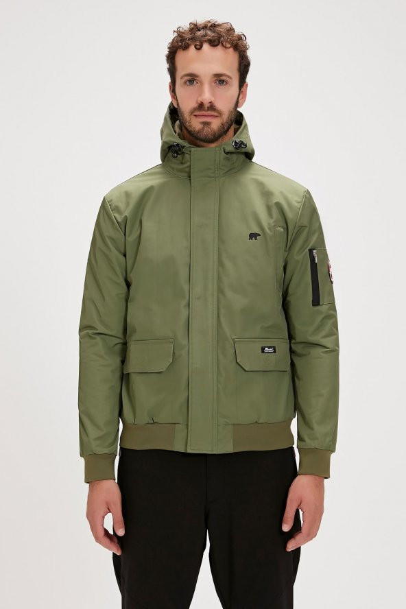 BAD BEAR SWEAT BOMBER JACKET - Resim 2