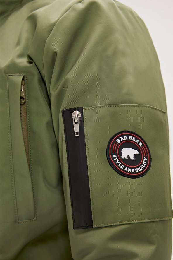 BAD BEAR SWEAT BOMBER JACKET - Resim 4