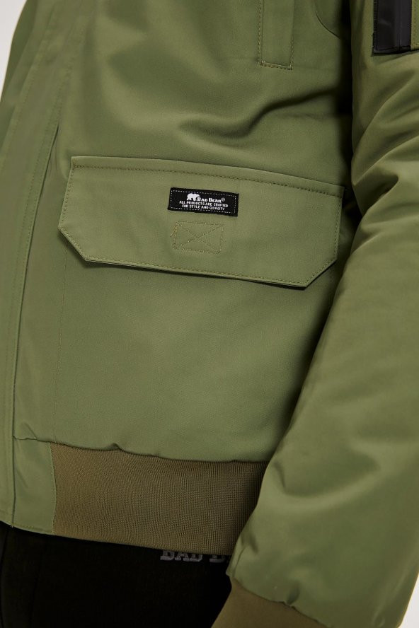 BAD BEAR SWEAT BOMBER JACKET - Resim 6