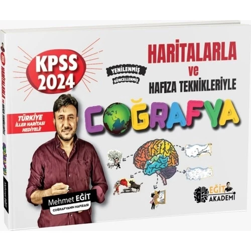 KPSS TYT AYT HARİTA VE HAFIZA TEKNİKLERİYLE COĞRAFYA  MEHMET EĞİT ürün görseli 1