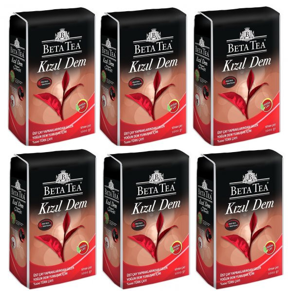 Beta Tea Kızıl Dem Siyah Çay 6x1 Kg ürün görseli 1