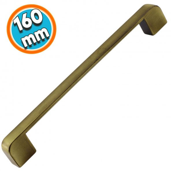 Mobilya Banyo Mutfak Dolabı Çekmece Kapı Dolap Kapak Kulpu Kulbu Metal 160 mm Antik Sarı ürün görseli 1