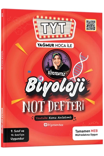 TYT YAĞMUR HOCA İLE BİYOSENTEZ BİYOLOJİ NOT DEFTERİ ürün görseli 1