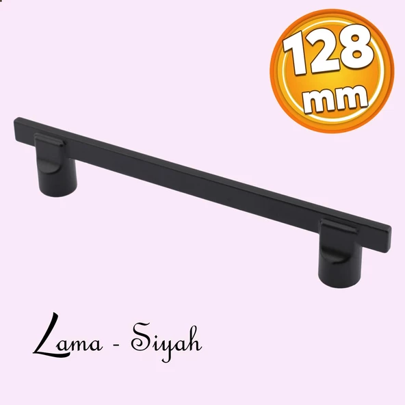 Mobilya Düz Mutfak Dolabı Çekmece Dolap Kapak Kulpu Kulpları Oval Lama 128 Mm Kulp Siyah Metal Kulbu ürün görseli 1